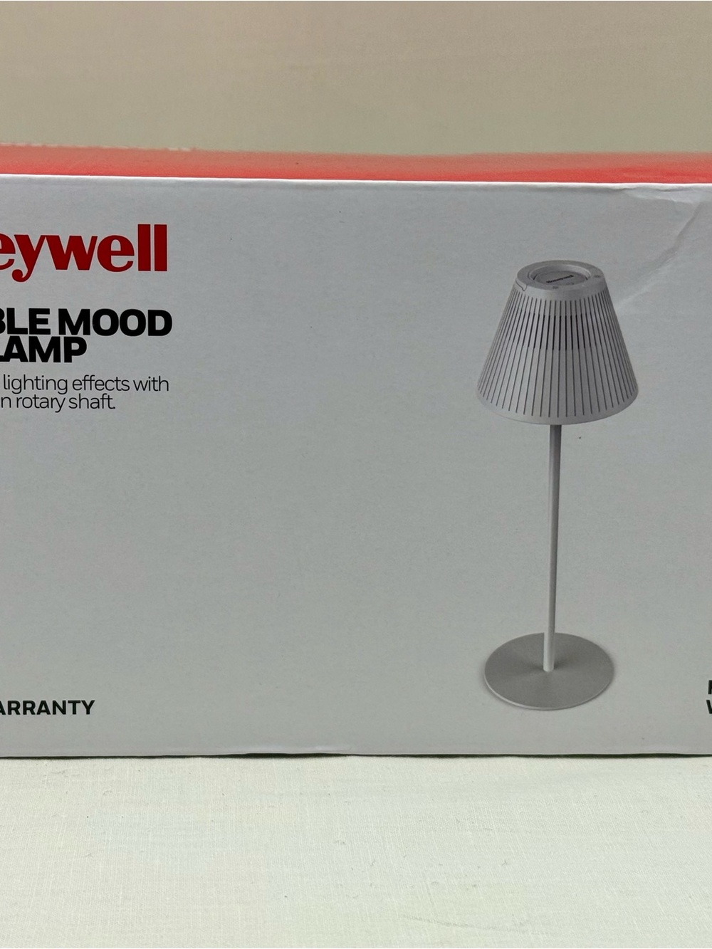 Honeywell Rechargeable RGB Mood Table Lamp White New Open Box